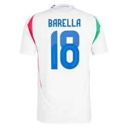 Nicolo Barella #18 Italië Voetbalshirt EK 2024 Uittenue Heren